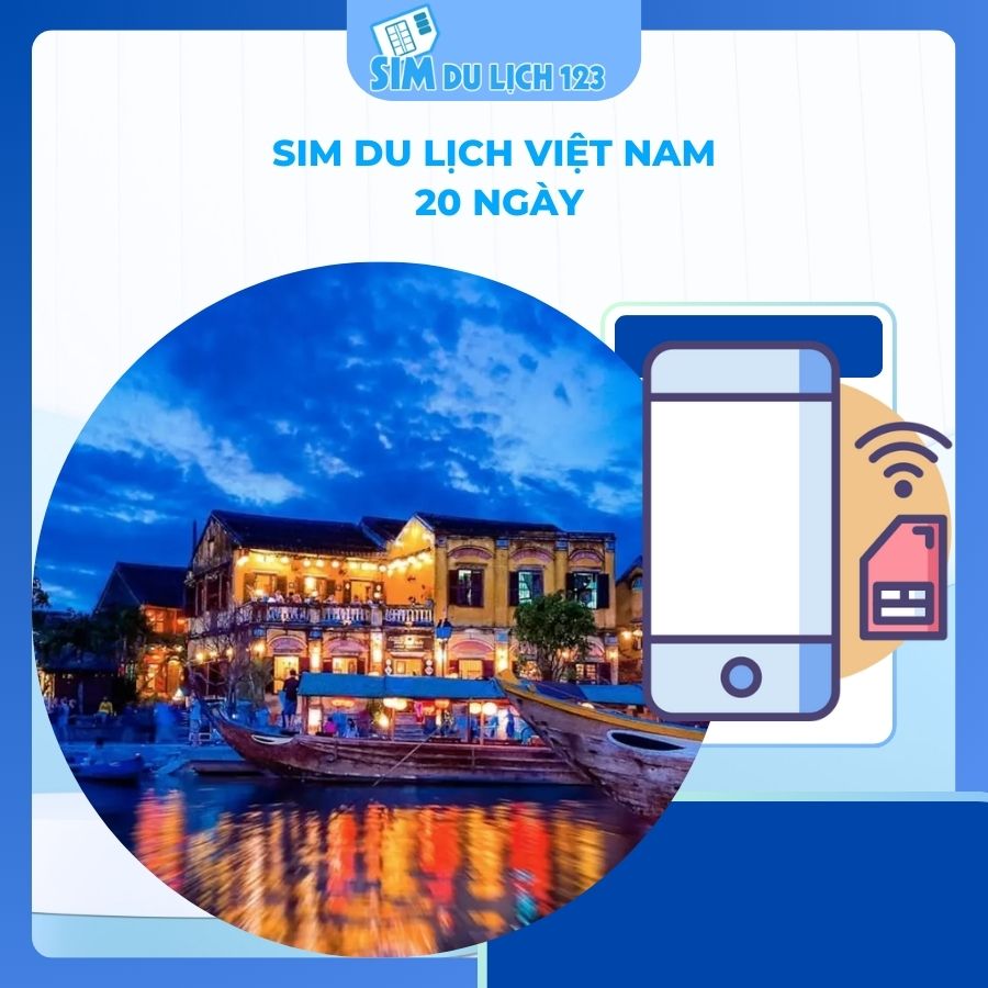 SIM du lịch Việt Nam 20 ngày 100 GB data