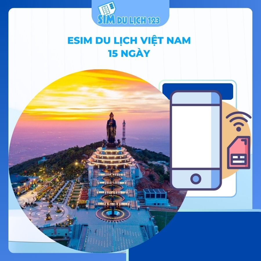 eSIM du lịch Việt Nam 15 Ngày 80GB data