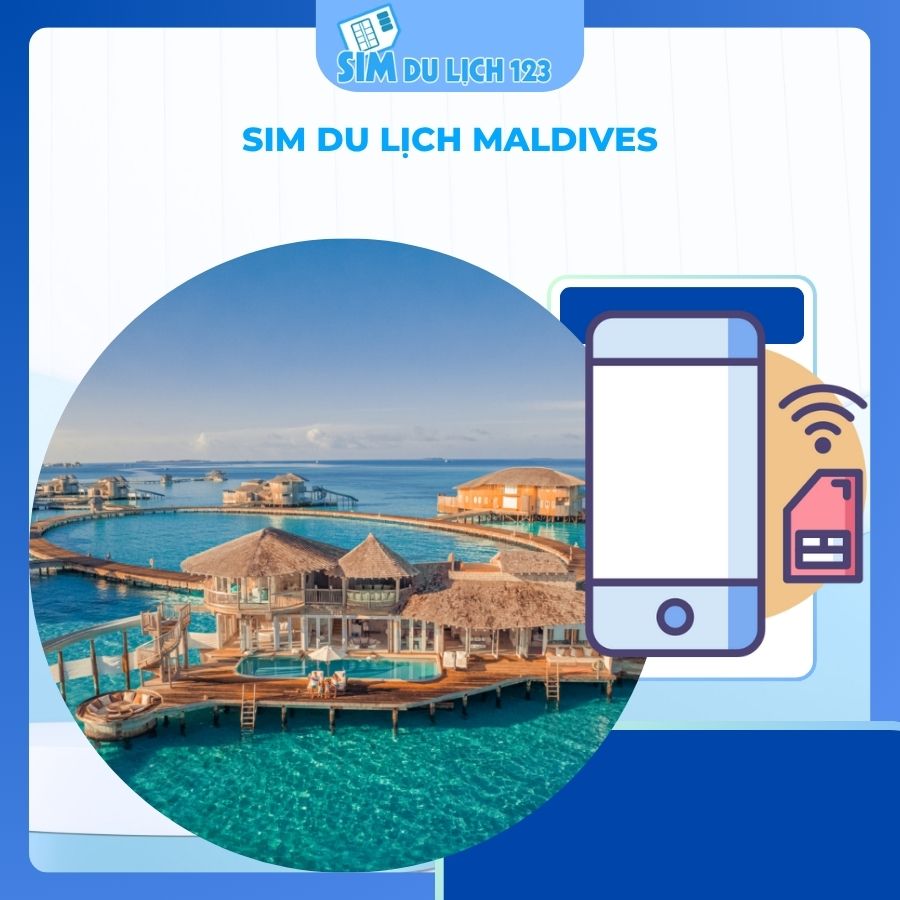 SIM du lịch Maldives 15 ngày 6GB