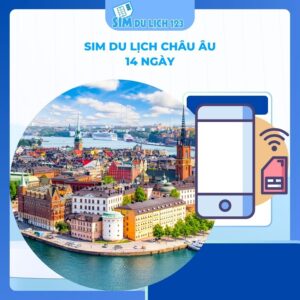 SIM du lịch châu Âu 14 ngày 5GB – 20GB data
