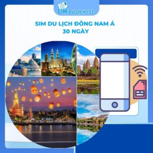 SIM du lịch Đông Nam Á 30 ngày 10GB data
