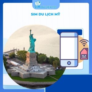 SIM du lịch Mỹ tốc độ cao 5GB – 30GB data